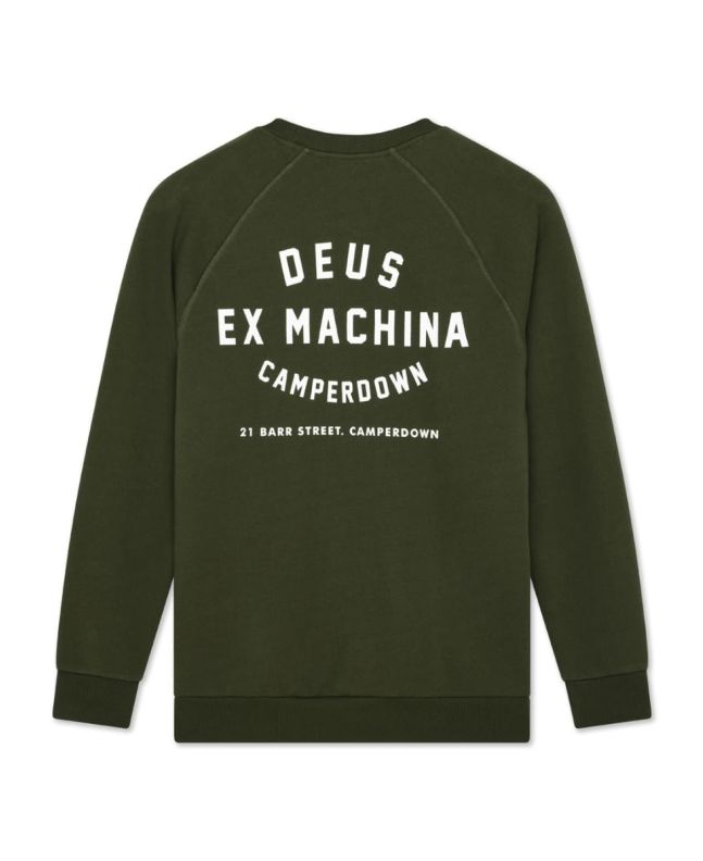 Sudadera DEUS Camperdown Address verde ciprés para hombre