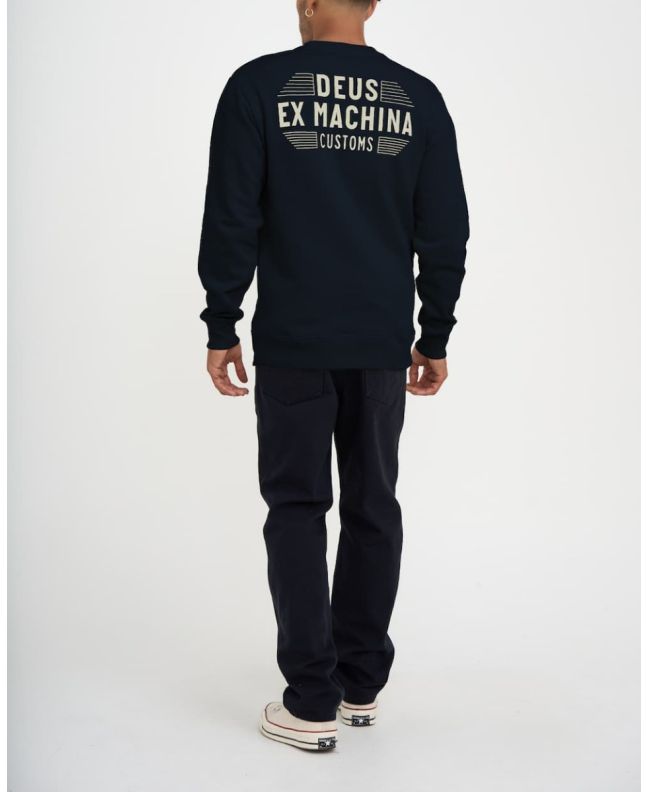 Hombre con Sudadera Deus Ex Machina Fender azul marino