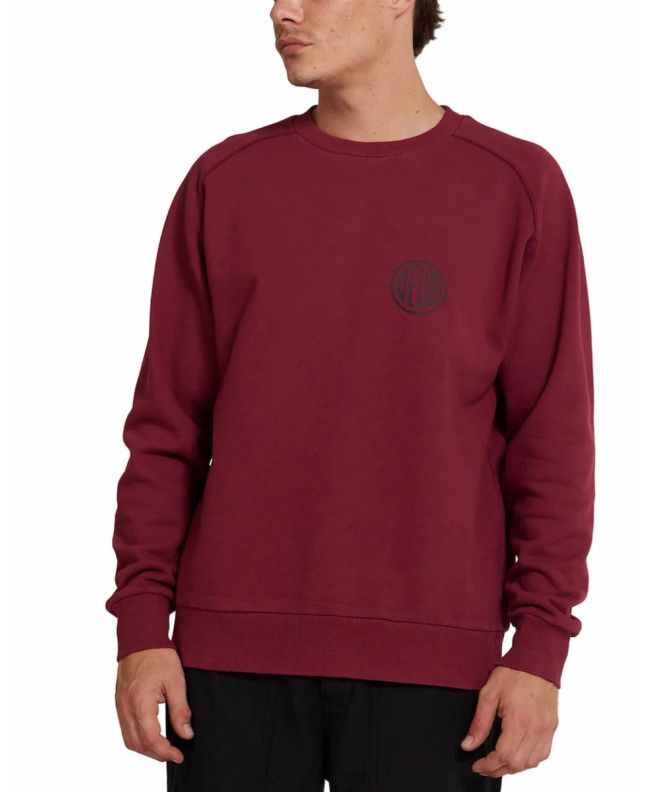 Hombre con sudadera Deus Ex Machina Pill Logo Granate