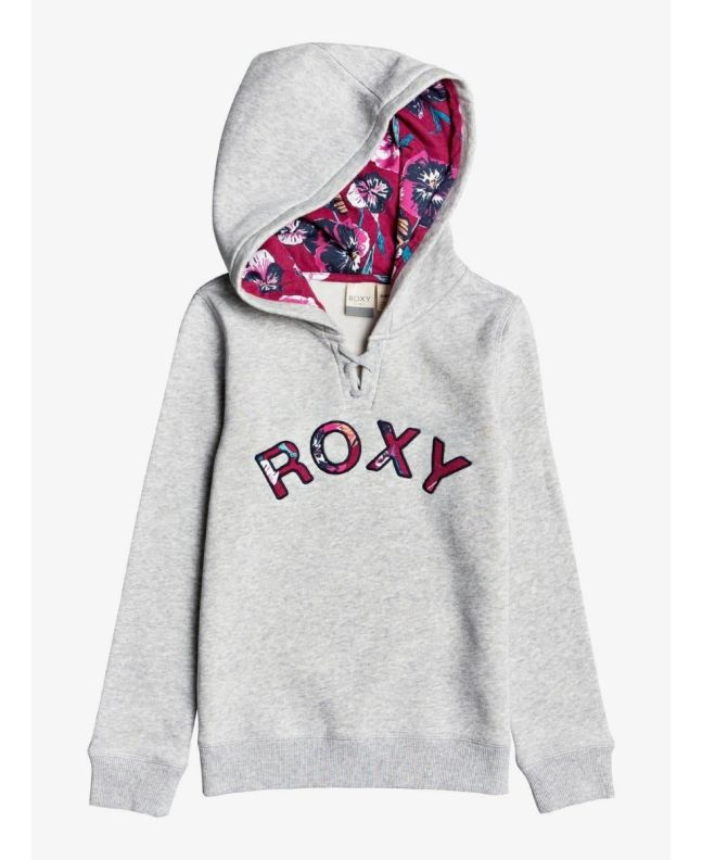 Sudadera con Capucha Roxy Really Love B para Chicas 4 a 16 años en color gris 