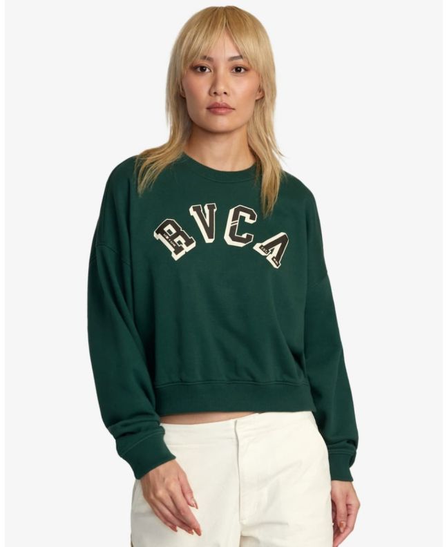 Mujer con Sudadera RVCA Ivy League Verde