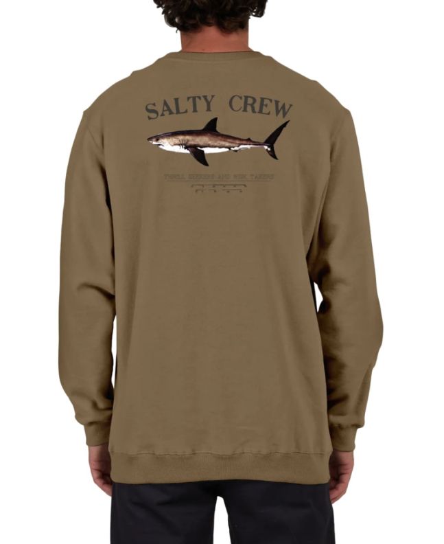 Hombre con Sudadera Salty Crew Bruce Vintage Pigment Straw