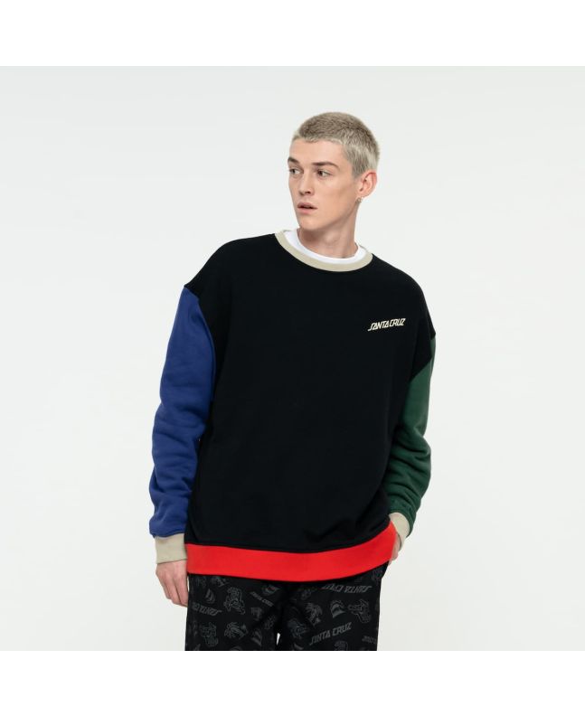 Hombre con Sudadera Santa Cruz Shadowless Dot Negro Multicolor