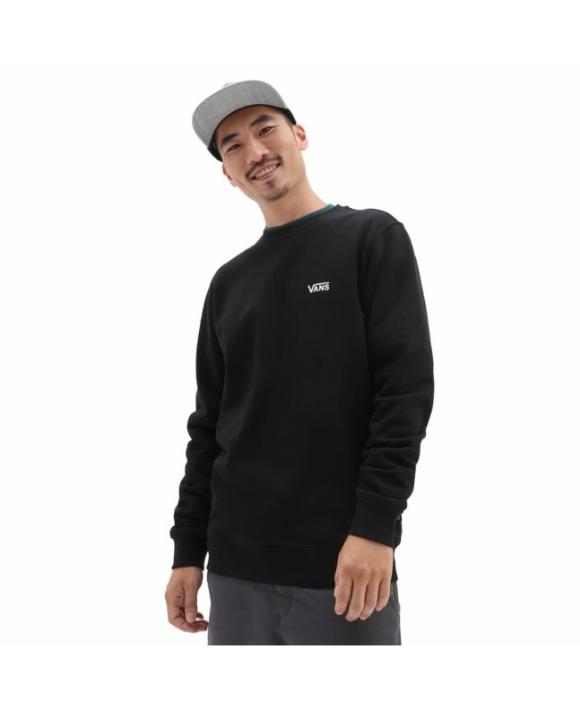 Hombre con sudadera polar Vans Core Basic negra