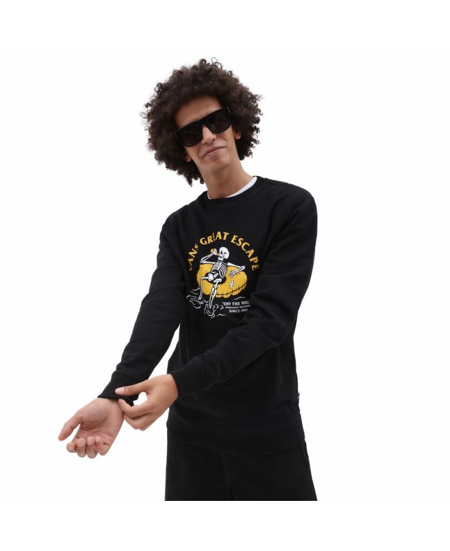 Hombre con Sudadera Vans Permanent Vacation Negra 