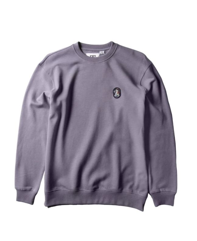 Sudadera ecológica Vissla Solid Sets Eco Crew Shark para hombre