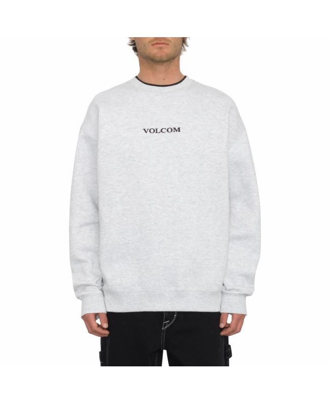 Hombre con sudadera de corte amplio Volcom Stone Bone Heather