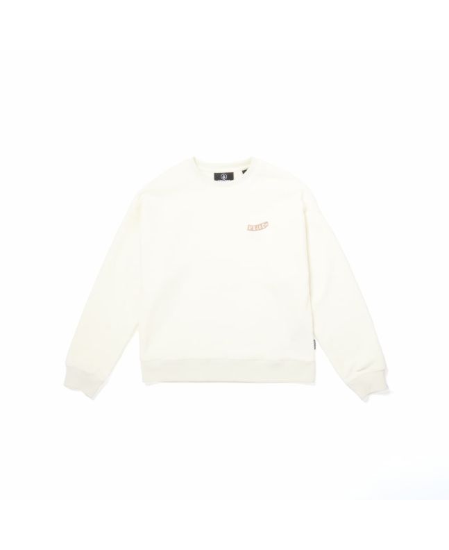 Sudadera afelpada Volcom Too Kool Blanca para niño