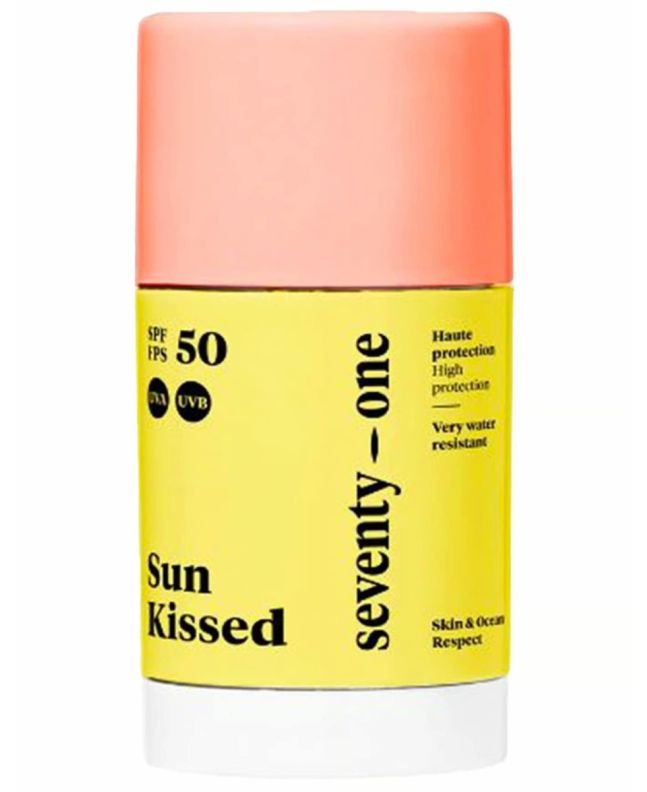 Crema protectora solar invisible en formato barra Seventy One Sun Kissed SPF 50+ Transparente
