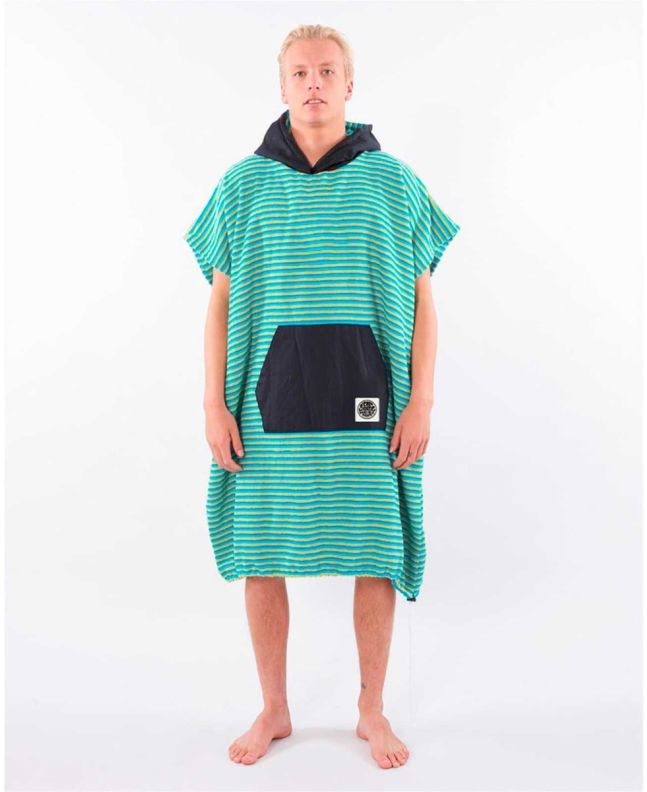 Toalla de playa con capucha - Poncho para surf Rip Curl Surf Sock azul frontal