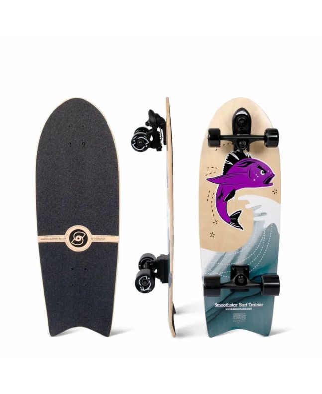Surfskate Completo Smoothstar THD Flying Fish 30" x 10" Púrpura
