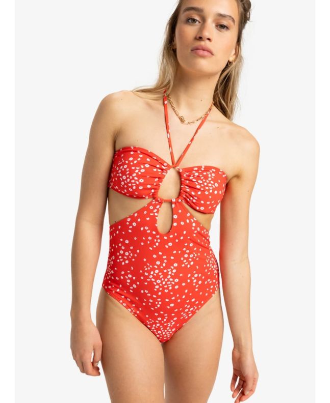 Mujer con Bañador entero Roxy PT Beach Classics Rojo con estampado floral 