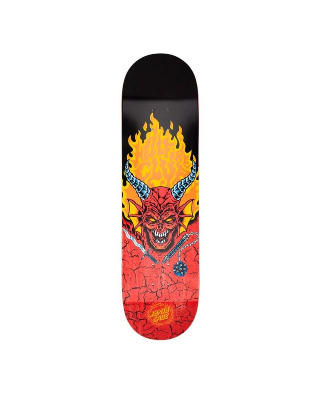 Tabla de skate Santa Cruz x Stranger Things Hellfire Club 8.25in edición limitada