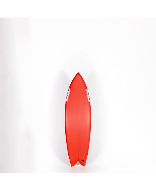 Tabla de Surf Shortboard Pukas Chris Christenson Pegaso 5'8" 32,01L Roja FCS 2 Twin Fin 