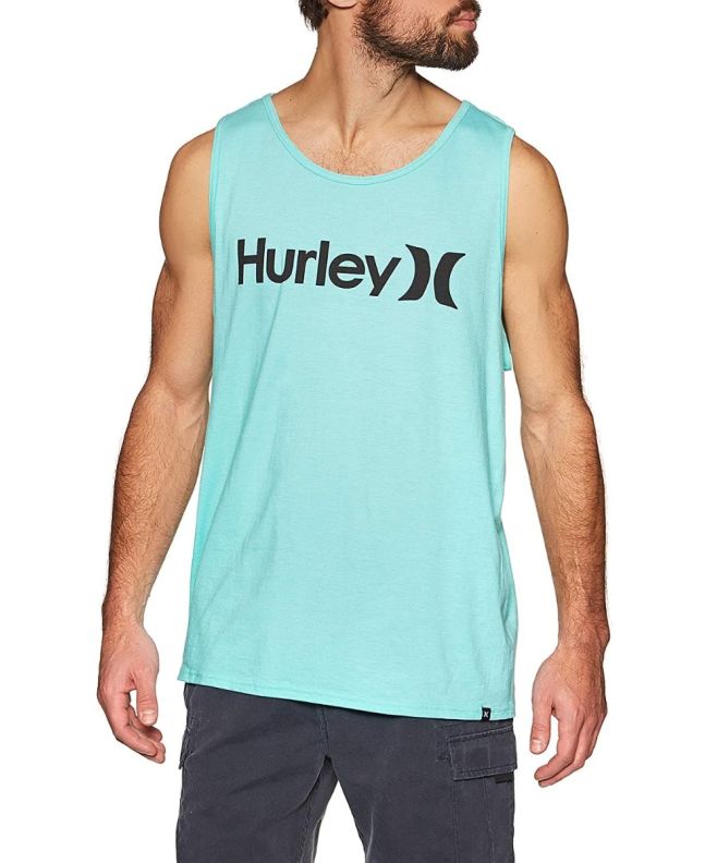 Hombre con Camiseta de asas Hurley One and Only Premium Turquesa