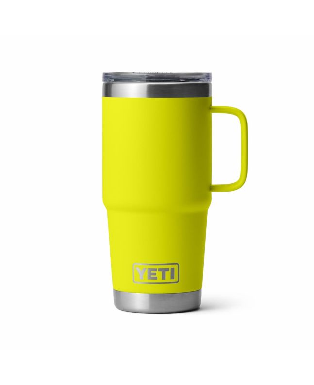 Taza termo de viaje Yeti Rambler 20oz Travel Mug con Tapa Stronghold color amarillo Firefly Yellow