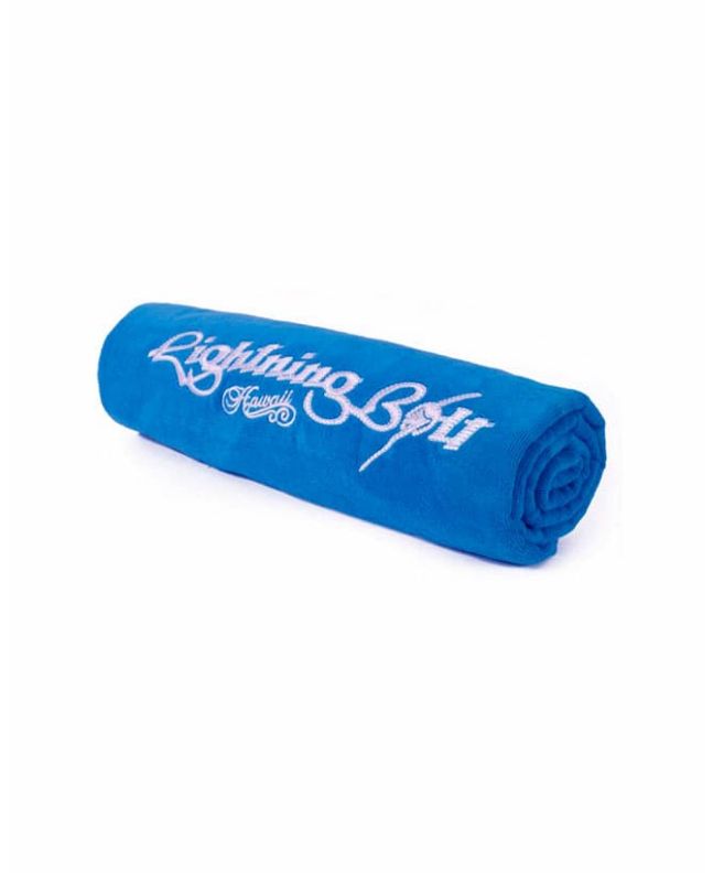 Toalla de playa Lightning Bolt Embroidery Towel azul 