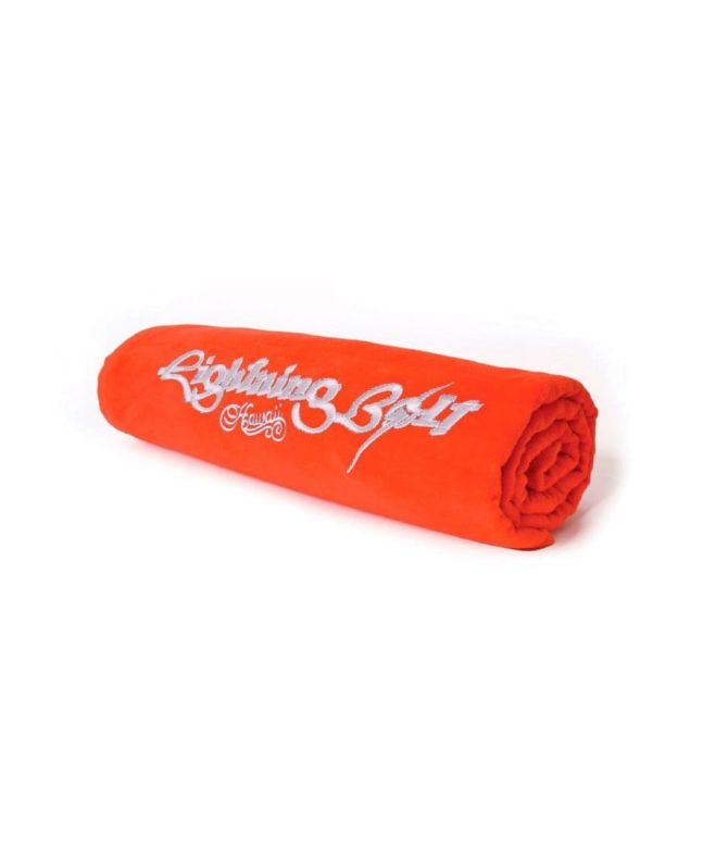 Toalla de playa Lightning Bolt Embroidery Towel roja 