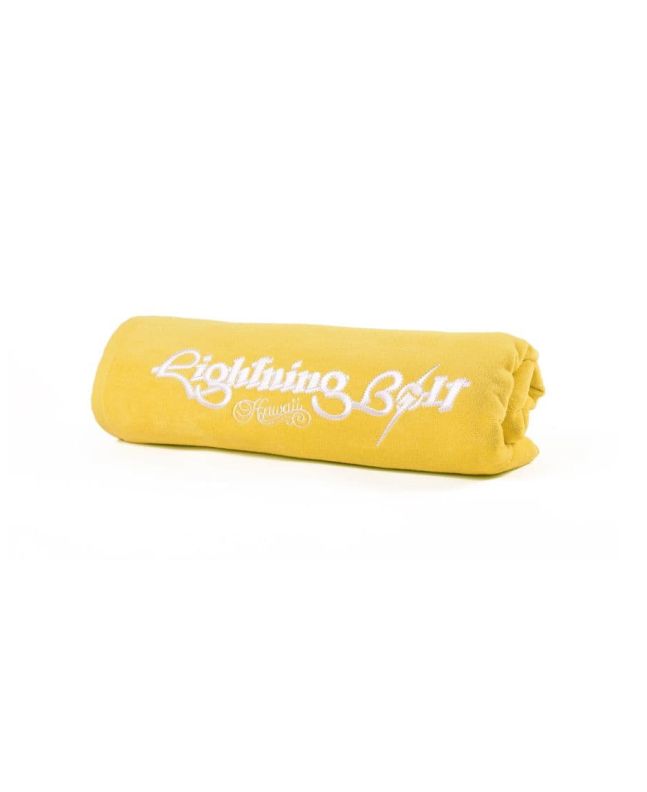 Toalla de playa Lightning Bolt Embroidery Towel amarilla