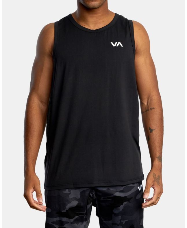 Hombre con Camiseta sin mangas deportiva Rvca Sport Vent negra