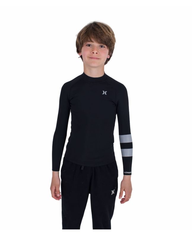 Niño con chaqueta de neopreno Hurley Kids Advant 1/1mm Negra