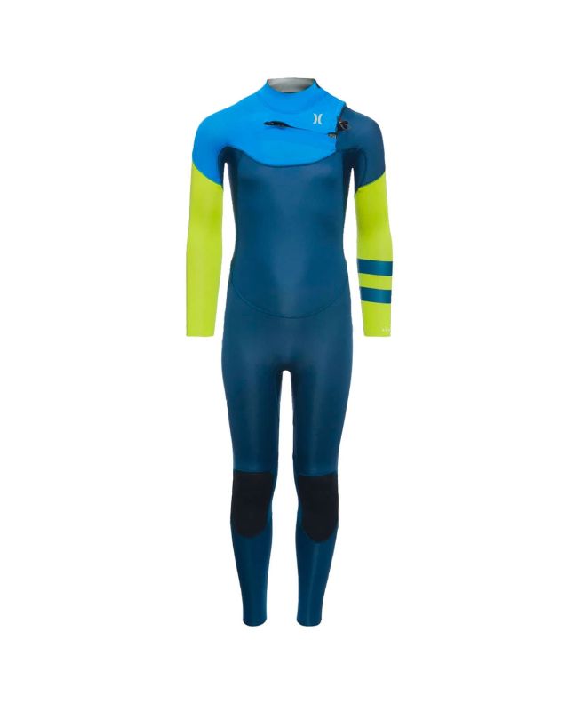 Traje de surf con cremallera en el pecho Hurley Boy Advantage 4/3mm Azul Marino para niño