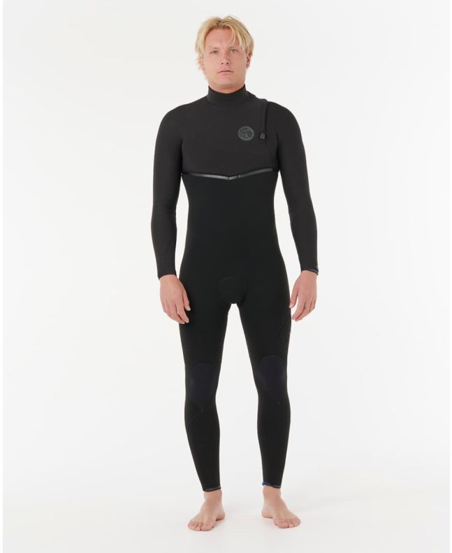 Hombre con traje de surf sin cremallera Rip Curl E-Bomb 5/3mm Negro