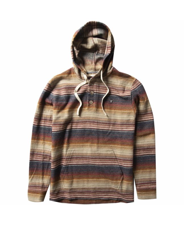 Sudadera con capucha Vissla Vallemar Popover Dune para hombre