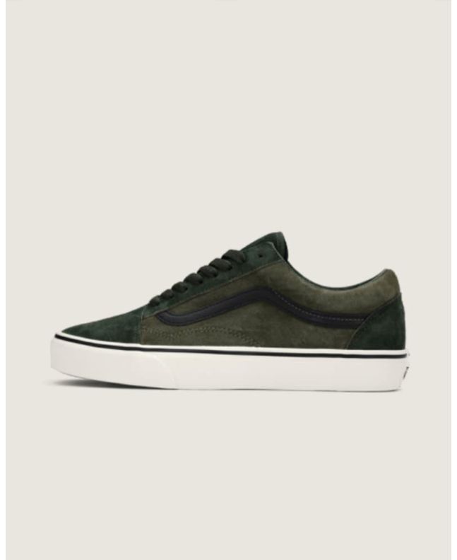 Zapatillas de ante Vans Old Skool Pig Suede Verde-Multicolor para hombre 