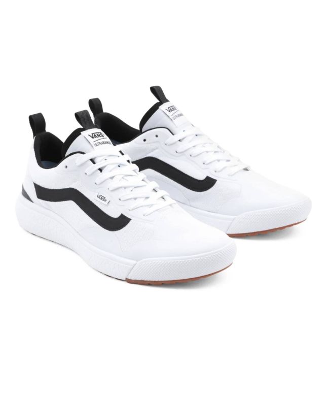 Zapatillas Vans UltraRange EXO Blancas con banda lateral negra para hombre frontal