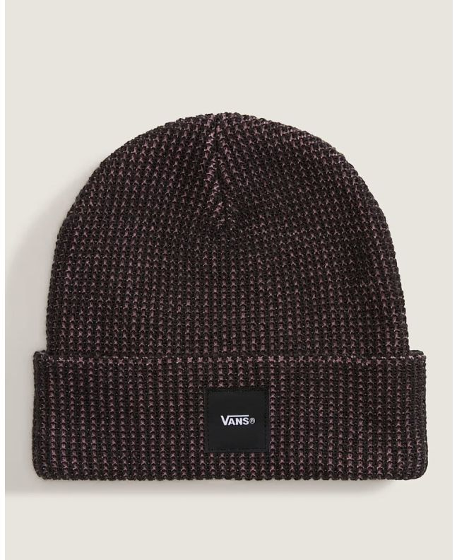 Gorro de punto Vans Waffle con borde vuelto Rosa y Negro Unisex