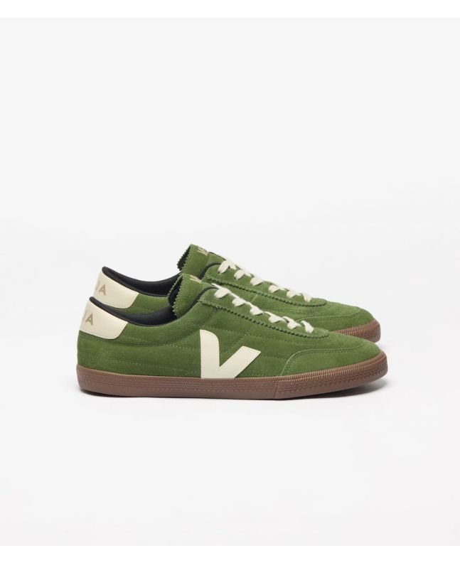 Zapatillas de ante Veja Panenka Suede Verde Militar, Beige y Marrón Unisex