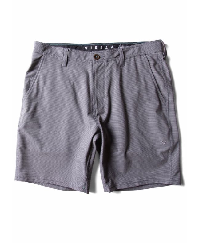 Pantalón corto híbrido Vissla Canyons 18.5' Walkshort Steel para hombre