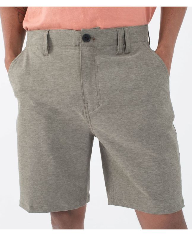 Hombre con Pantalón corto Hurley Phantom Heather Walkshort 20'' Oliva