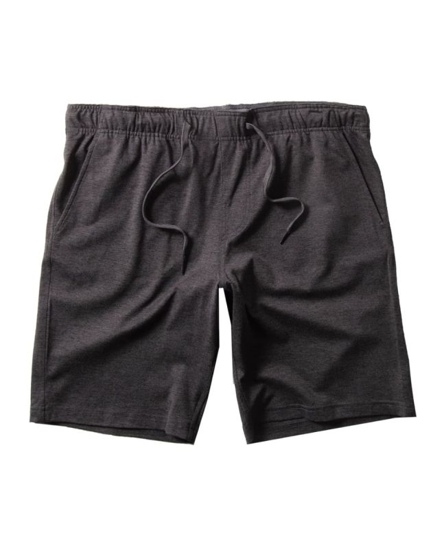 Pantalones cortos elásticos Vissla Comp Lite Eco 18" Elastic Walkshort negros para hombre