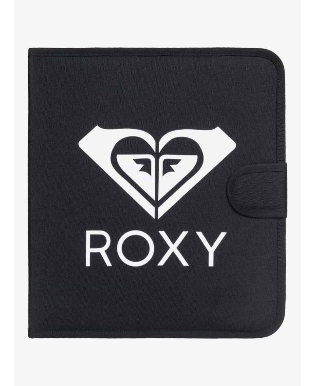 Carpeta de 4 anillas Roxy What A Day Solid negra Frontal