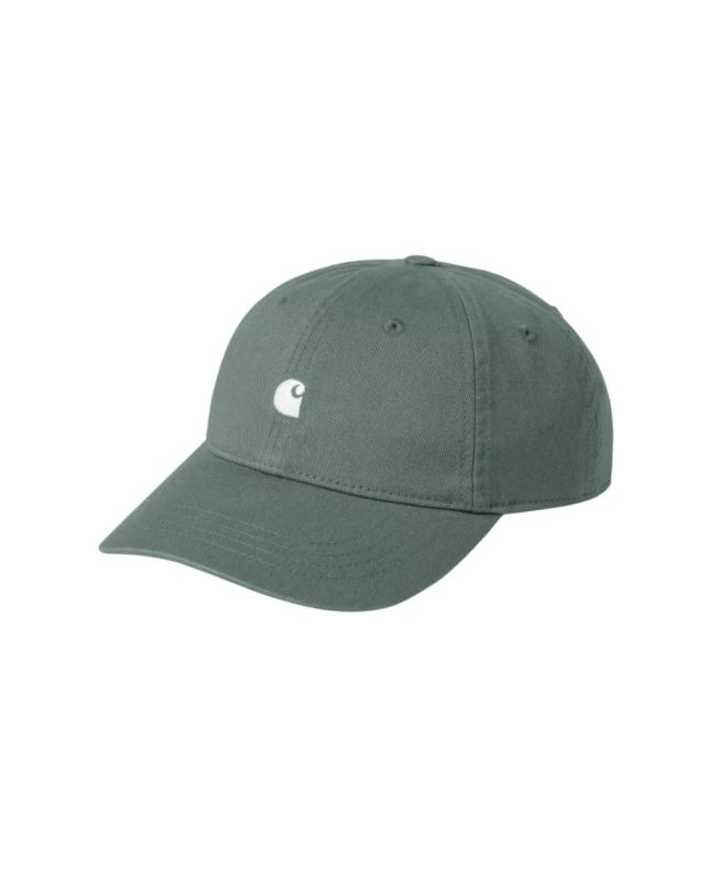 Gorra Carhartt WIP W' Madison Logo Cap verde pino y blanco cera para mujer