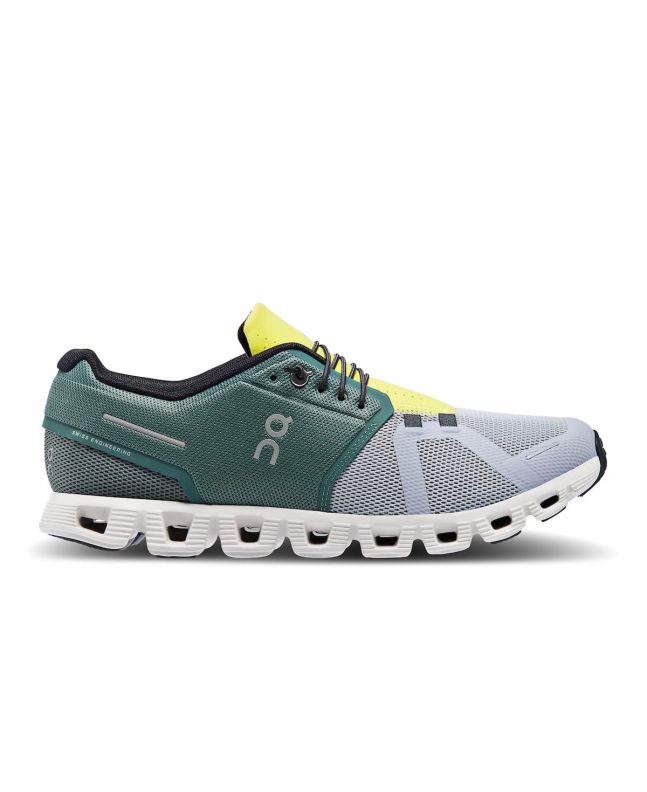 Zapatillas On Running Cloud 5 verde oliva y gris para hombre