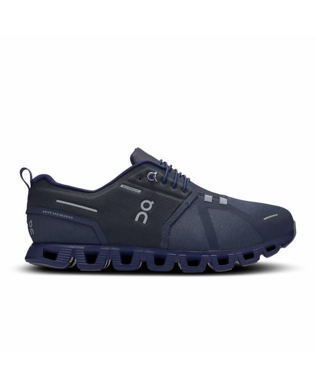 Zapatillas On Running Cloud 5 Waterproof color Azul Marino-Tinta para hombre