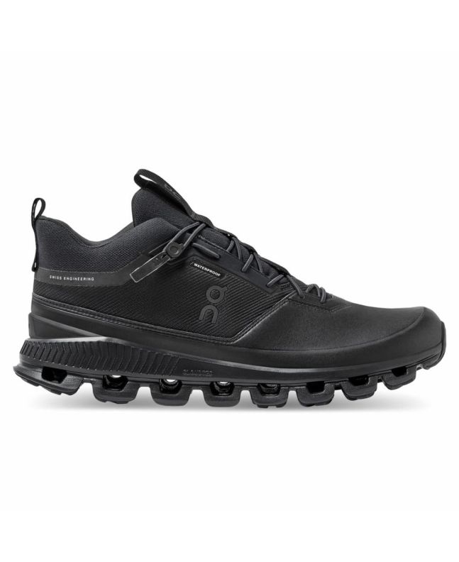 Zapatillas On Running Cloud Hi Waterproof negras para hombre