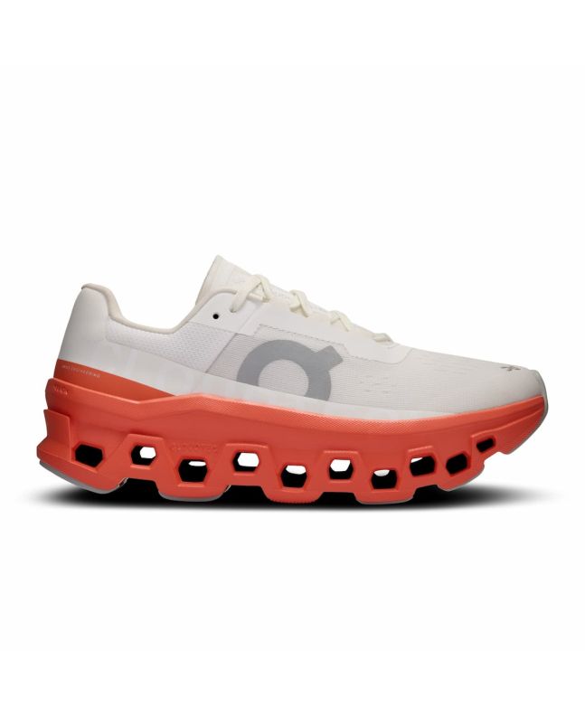 Zapatillas de Running On Cloudmonster Blancas y Naranjas para mujer