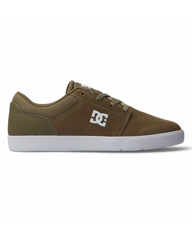 Zapatillas de skate DC Shoes Crisis 2 verde oliva y blanco para hombre