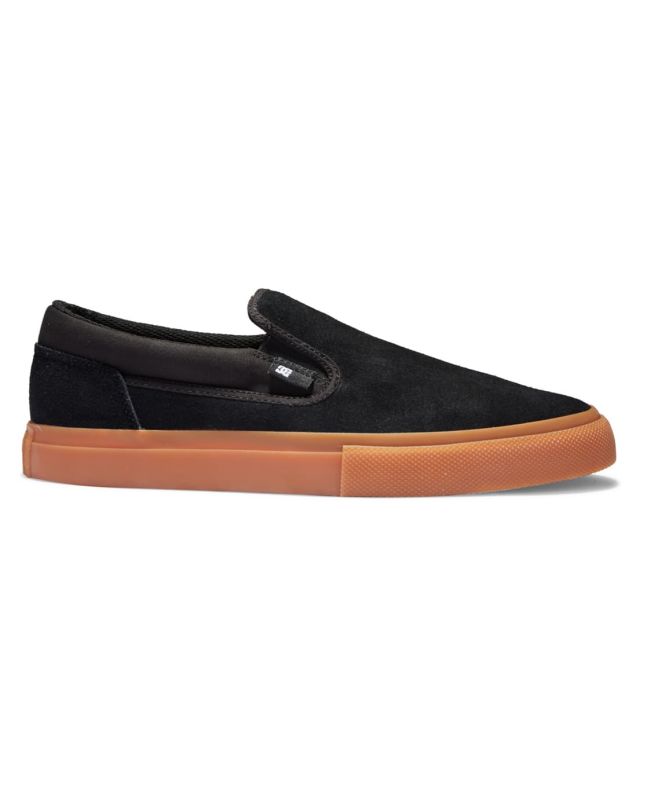 Zapatillas de skate sin cordones DC Shoes Manual Slip-On Le en negro gum