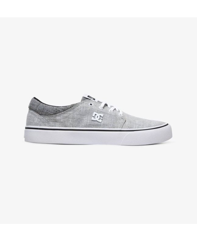 Zapatillas de Skate DC Shoes Trase TX SE en color gris y suela blanca para hombre