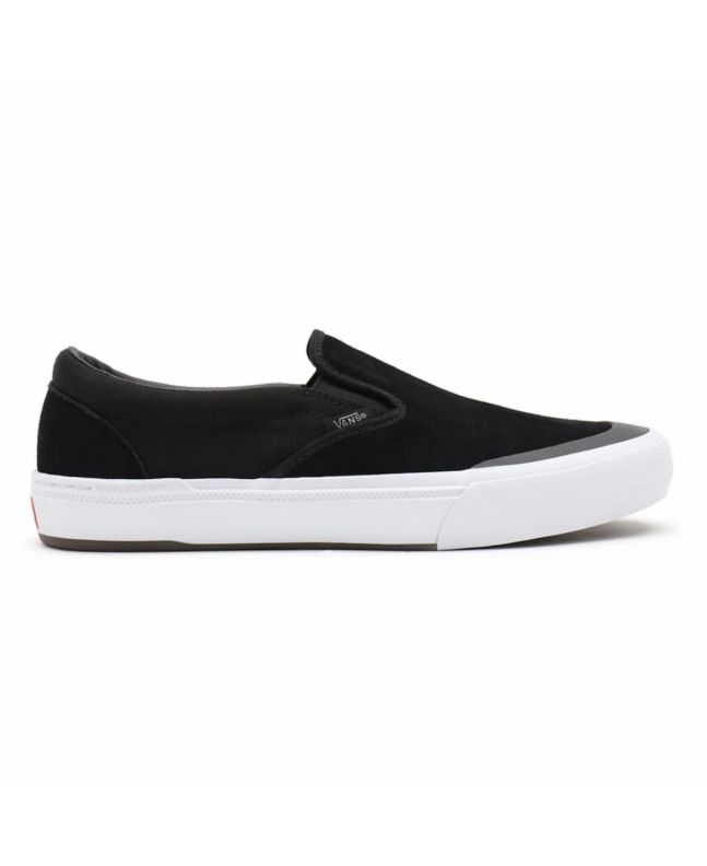 Zapatillas Vans BMX Slip On negras y grises con goma blanca para hombre