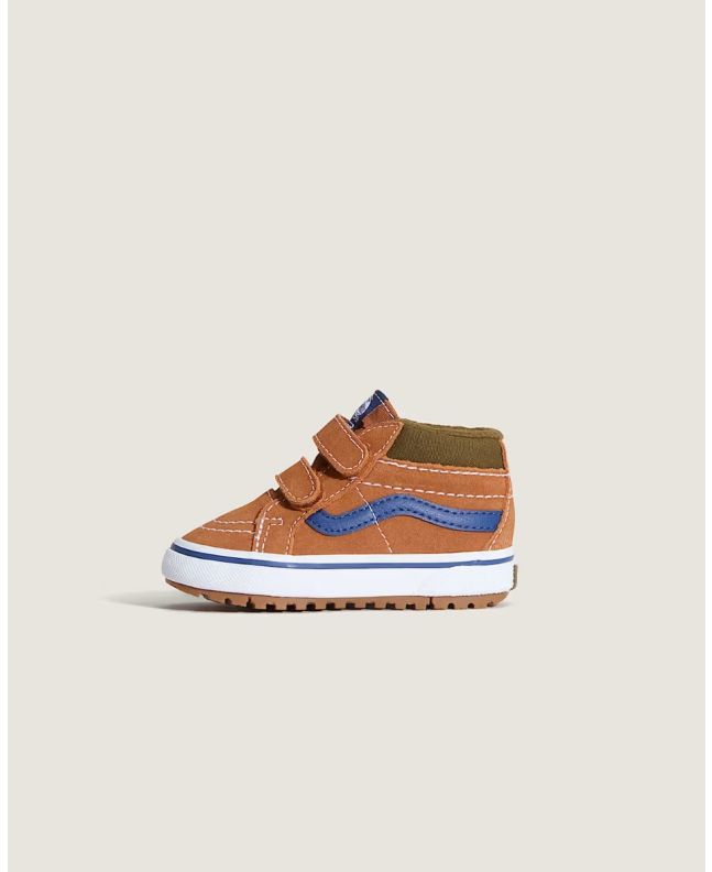 Zapatillas impermeables con velcro Vans TD SK8-Mid Reissue V Marrones para bebé 1-4 años