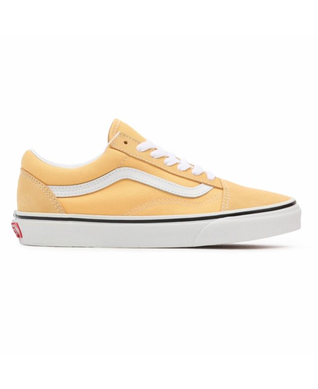 Zapatillas Vans Old Skool amarillas con banda lateral blanca Unisex 