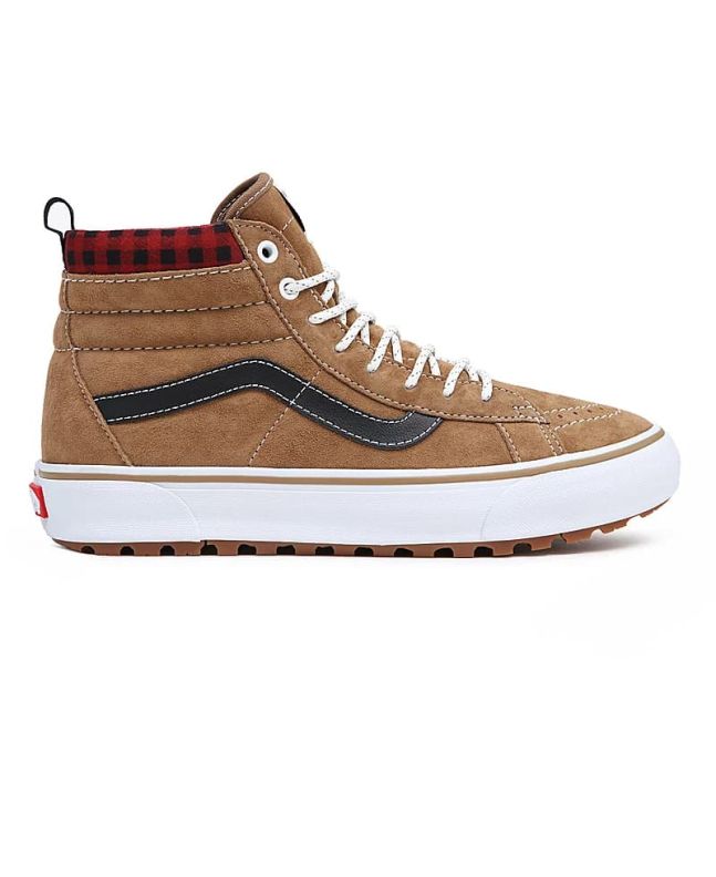 Zapatillas de caña alta Vans SK8-Hi MTE-1 Plaid Marrones Unisex