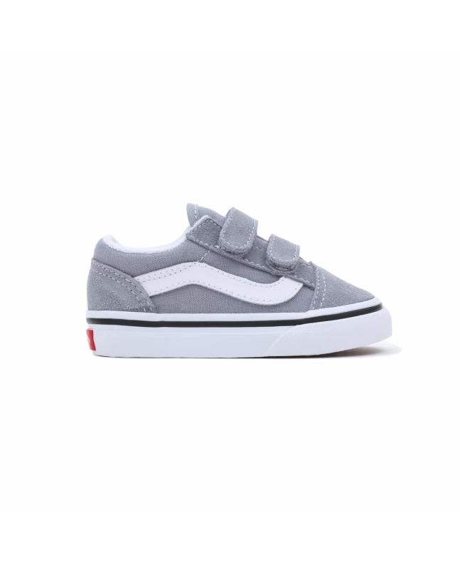 Zapatillas para bebé Vans Old Skool V Color Theory grises con velcro