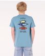 Niño con camiseta Rip Curl Kids Search Icon azul tormenta 8-16 años posterior